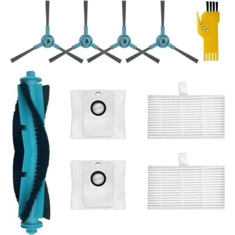 BARKBUSTERS Kit d'accessoires pour Conga 2499 Ultra Home Advanced Conga 2499 Ultra X-Treme Robot Aspirateur Pièces de rechange 9 Packs 1 Brosse principale, 2 Filtres, 4 Brosses latérales, 2 Sacs