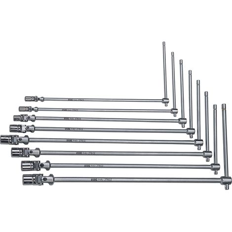 SERIE SET 8 CHIAVI A SNODO SNODATE CON BOCCA ESAGONALE USAG 276 CE/SE8 PROFESSIO (1/3)