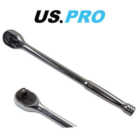 US PRO Extra long 280mm 3/8 DR 72T Quick Release Ratchet 4153 (1/4)