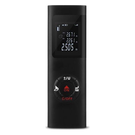Télémètre Laser 60m, Portable, Numérique, Mesure Distance, Surface, Volume, Fonction Pythagore, IP54, LCD Rétro-éclairage, Rechargeable USB (1/5)