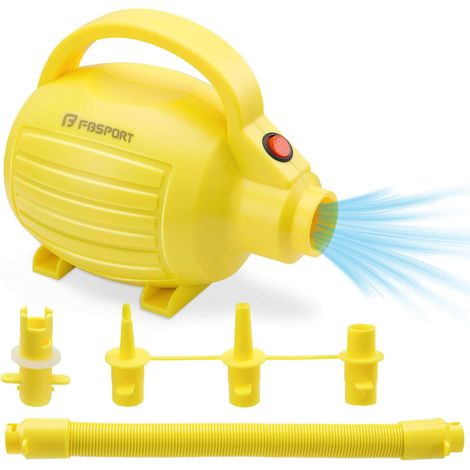 Elektrische Luftpumpe 600W zum Aufblasen und Ablassen der Luft, tragbare AC220-240V-Pumpe zum Aufblasen und Ablassen der Luft mit 4 Düsen, für Gymnastikmatten, Luftmatratzen, Schwimmbecken