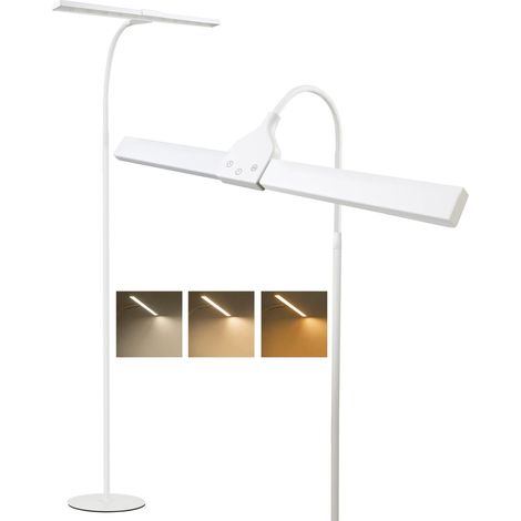 GBLY LED Stehlampe Stehleuchte Dimmbar - Modern Touch Control Leselampe Wohnzimmer 10W mit Timer und Memory Funktion Touch Flexibler Schwanenhals Modern Standleuchte für Schlafzimmer
