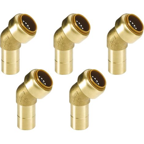 Kupfer Steckfitting Tectite Winkel 45° 22 mm innen/außen lösbar DVGW 5 Stück