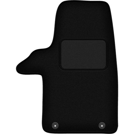 Alfombrilla de conductor negra para Volkswagen Transporter T6 furgoneta (2015-)