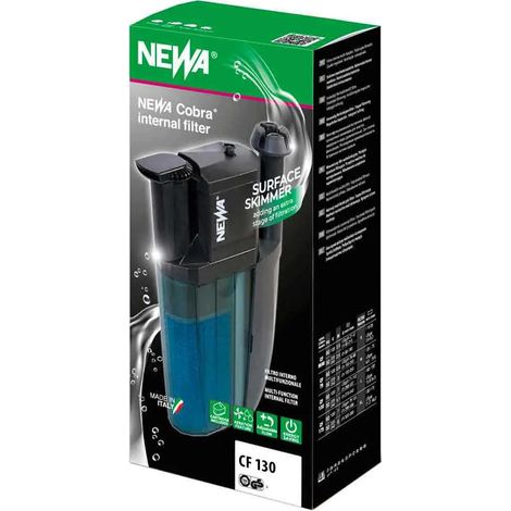 Filtro para acuario newa cobra 130 caudal ajustable 550 L/h