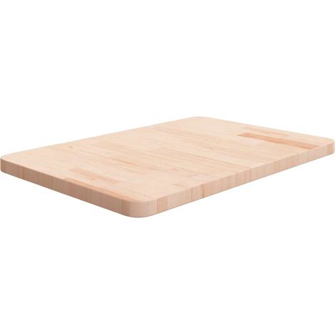 Comptoir de salle de bain 60x40x2,5 cm Bois massif non traité (1/4)