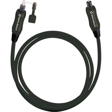 Toslink audio Câble de raccordement [1x Toslink mâle (ODT) - 1x Toslink mâle (ODT)] 2.00 m noir Oehlbach OPTO Star Blac (1/2)