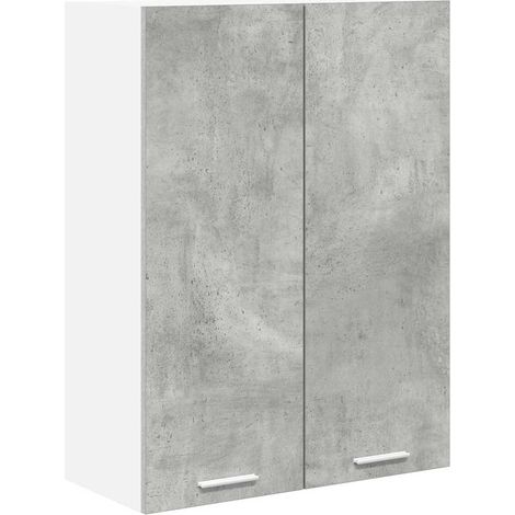 Maison Exclusive - Armadio pensile con porta Grigio cemento 60 x 31 x 80 cm