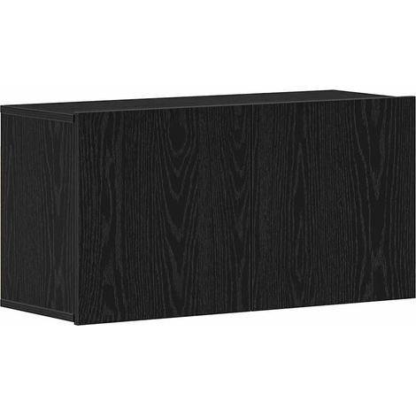 Maison Exclusive - Meuble TV Chêne noir 80x30x41 cm Bois d'ingénierie