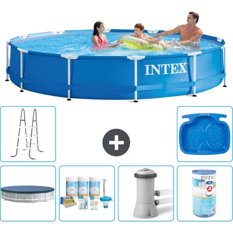 Intex Piscine Tubulaire Ronde - 366x76 cm - 7-pièces S31558 (1/5)