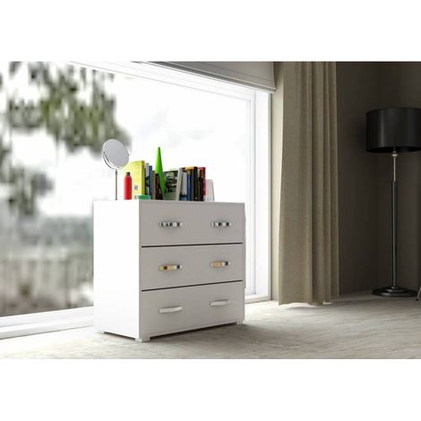 LINEA MODERN CASSETTIERA 3C BIAN FRAS 81X91X45