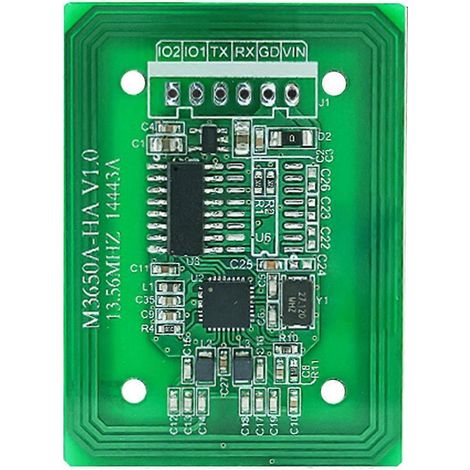 UART TTL 3,3–5 V RFID-Tag-Lesegerät F08 S50 S70 Kartenlesemodul – Grün