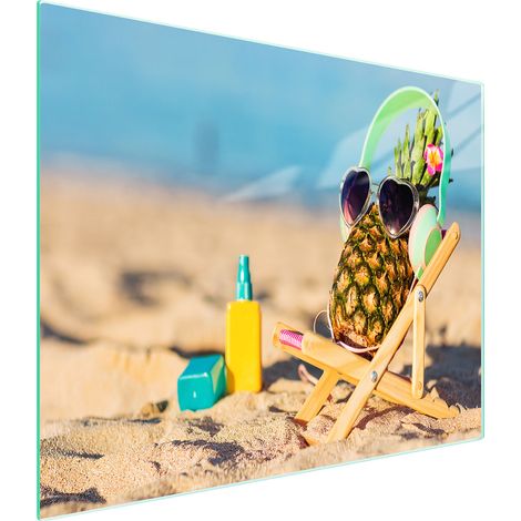 Glasschneidebrett 52x30 Ananas (1/5)