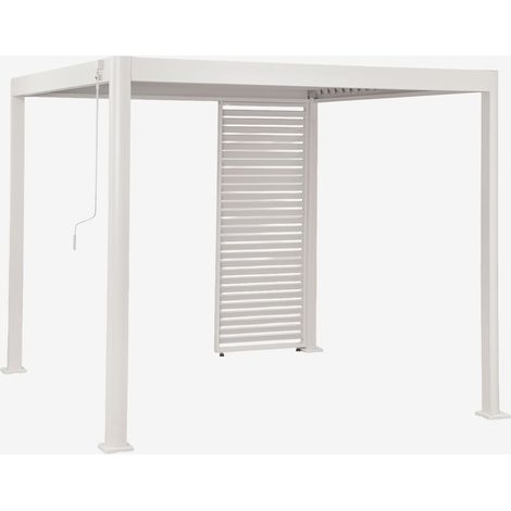 Pérgola bioclimática de aluminio con lamas y panel Druvia SKLUM        (1/5)