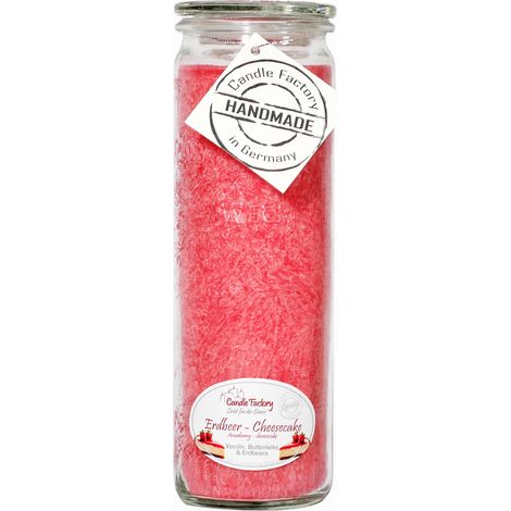 Candle Factory Big Jumbo Erdbeer-Cheesecake Duftkerze Dekokerze 306174