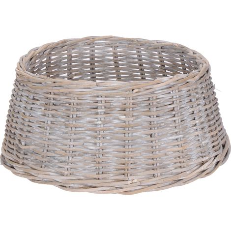 Cesta copri base per Albero di Natale sottoalbero in vimini Ø 60 cm -Beige (1/4)