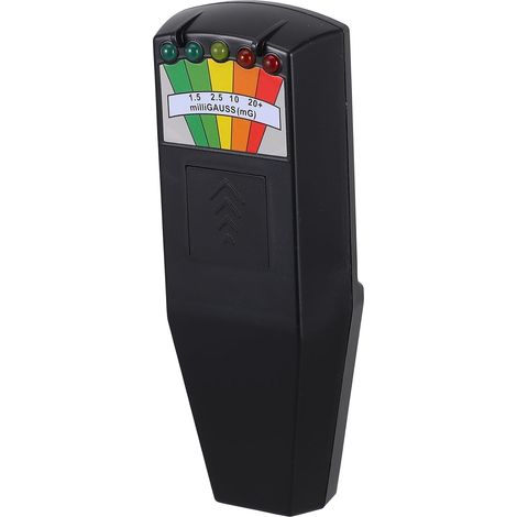 Détecteur de Champ Électromagnétique Haute Précision Alerte Rapide de Radiation, Appareil Portable en Plastique Noir pour Maison et Bureau (1/5)