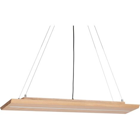 [GEBRAUCHT] B-Ware Envostar Pendelleuchte Hängelampe Led Eiche Metall Holz Schwarz Tribe808 (1/2)