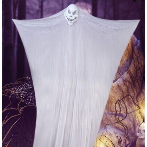 Halloween-Dekoration: Gruseliges, hängendes Skelett, fliegend, furchterregend, für Terrasse, Garten oder Bar.