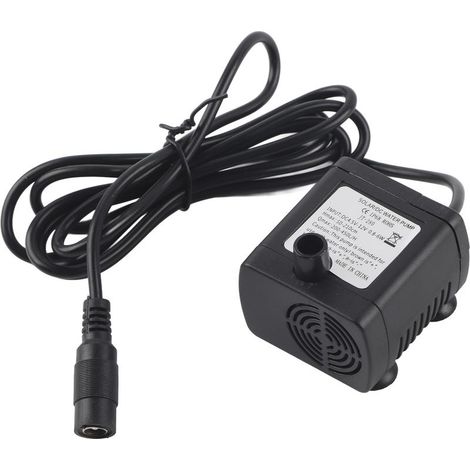 water pump submersible solar DC12V Flow 420L/H Height of refoulement max 2M Sealing IP68 for fountains and pond (1/5)