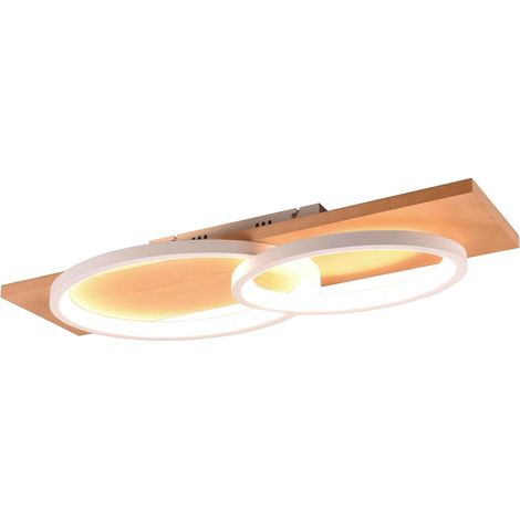 Plafoniera LED, metallo, bianco opaco, L75 cm, Barca (1/5)