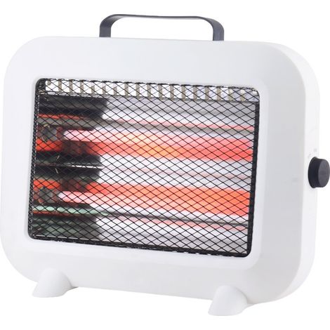 ESTUFA CUARZO SUELO 2BARRAS 400W/800W BL