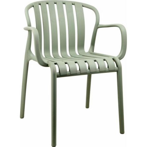 Axis French Carver Chair - Plastic - L54 x W60 x H79 cm - Green