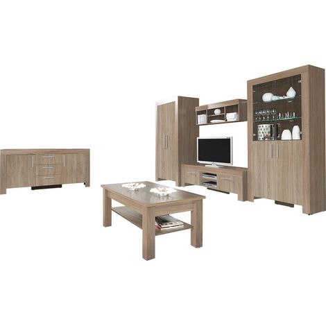 Conjunto de salón Melfeli 126, Roble Sonoma
