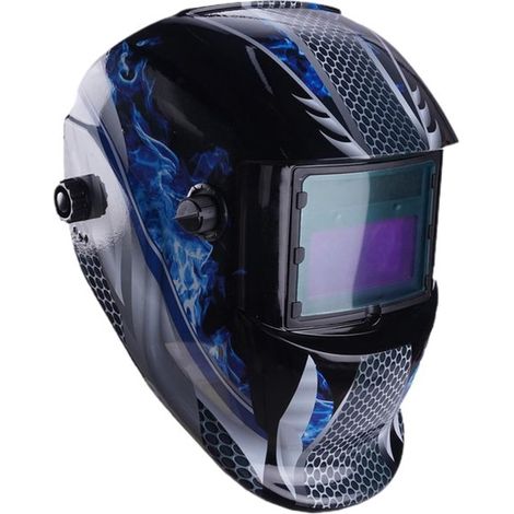 Automatisch abdunkelnder Schweißhelm, automatisch abdunkelnde Schweißmaske mit großem Display Dunkler Schutzhelm (1/5)