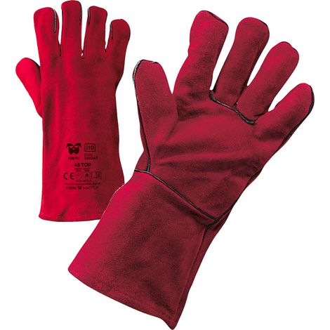 Gants de sécurité pour les soudeurs Neri 45 Top - 10 (XL) - Rouge