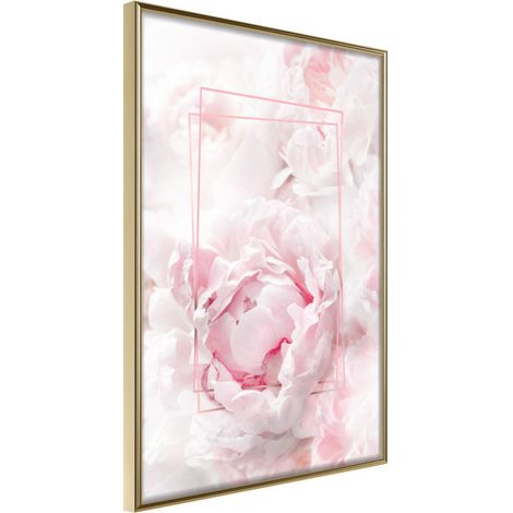 Affiche Murale Encadrée "Floral Dreams" 40 x 60 cm Or (1/2)