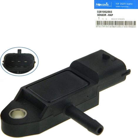Capteur de pression d'admission 0281002593 223657266R compatible avec les pièces automobiles Renault-Nissan (1/5)