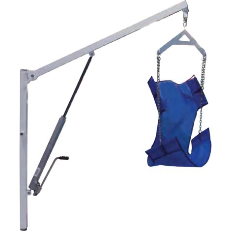 Ascenseur aquatique Hexagone UNIFIX piscine motorisé hamac sur platine PMR
