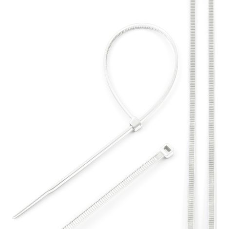 Collier de serrage 8,8x400 Blanc (100 pièces) EDO777823 EDO Technic (1/5)