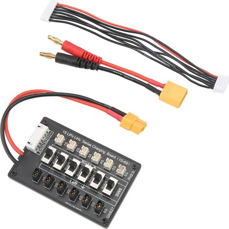 1S-Akku-Parallelladeplatine für Lithium-Akkus mit XT60-Stecker (1/5)