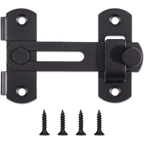 Schiebetürschloss für Scheunentore, Türriegel aus Edelstahl, Kippsicherheitsriegel für Weinschränke, Badezimmer, Außenbereich, Garage, Fenster, Garten, Schranktüren