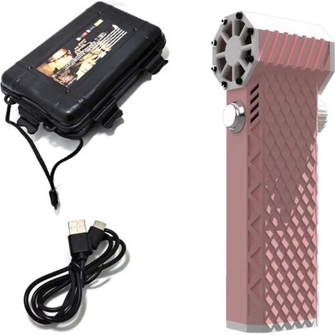 Ventilador portátil sin escobillas, 110.000 RPM, ventilador turbo de 180 W, soplador de alta potencia, herramienta de limpieza de teclados con interfaz de carga USB-C.