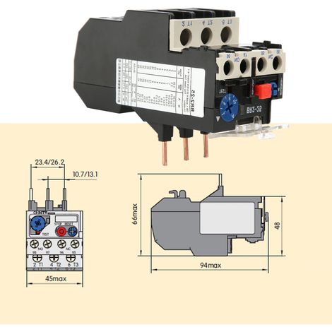 Relais thermique de surcharge électrique BR2-25 7A-10A (1/5)