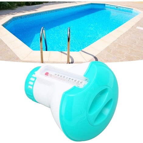 Flottant Spa Chimique Dispenser Thermometer Reusable Bleu Lac Chlorine Tablet Swimming Pool (1/5)