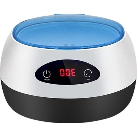 Nettoyeur à ultrasons - Appareil de bain - Nettoyage de bijoux - Technologie avancée - Réservoir de 750 ml - Blanc (1/3)