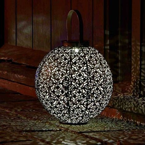 Smart Garden Damasque Lantern Silhouette Solar Light Garden Outdoor LED 1080910