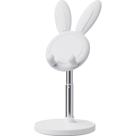 Support Téléphone Portable - Réglable en Hauteur et en Angle - Pour Smartphone et Tablette jusqu'à 12,9 Pouces - Design Lapin - 1 Pièce (1/5)
