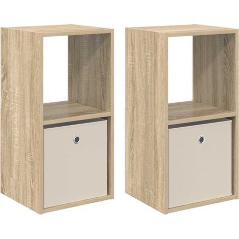 Maison Exclusive - Comodino 2 pz Rovere Sonoma 35 x 32 x 68,5 cm (1/5)