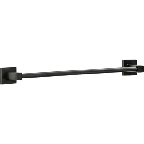 Porte serviette mural vertical noir mat Fackelmann New York