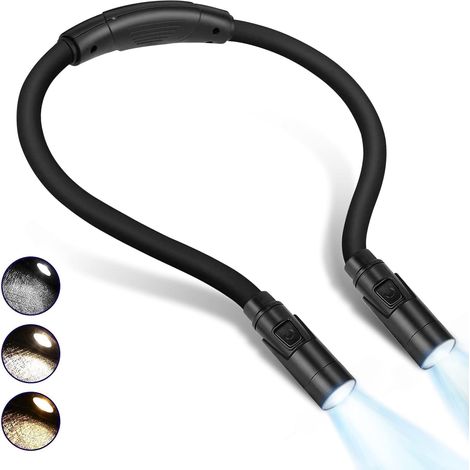 Filiyano – Lampe de lecture, lampe de lecture pour lire au lit, lampe de lecture autour du cou, lampe de lecture au lit qui vous permet de garder les (1/5)