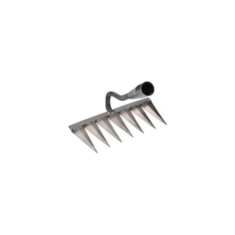 Râteau à tapis désherbage houe râteau outil agricole désherbage scarificateur artefact outils agricoles (7 dents) (1/5)