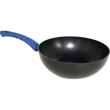Poêle Wok, Surface Antiadhésive, Prise Ergonomique, Noir 284711CM (1/2)