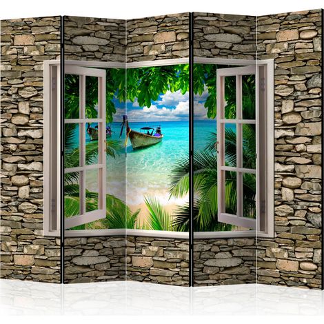 Paravento - Tropical Beach II [Room Dividers] - 225x172 (1/4)