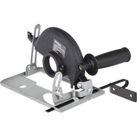 Guide de précision pour meuleuse d'angle 125 mm – Base métallique stable – Poignée antidérapante – Compatible ponceuses 115/125 mm (1/5)