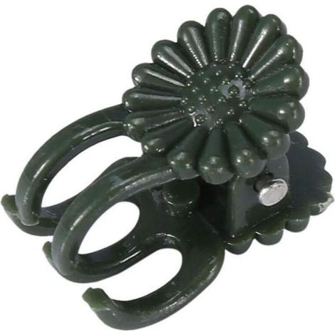 Lot de 20 clips en plastique pour support de plantes d'orchidée - Pinces pour plantes de jardin - Piquets pour soutenir les tiges de vigne (1/4)